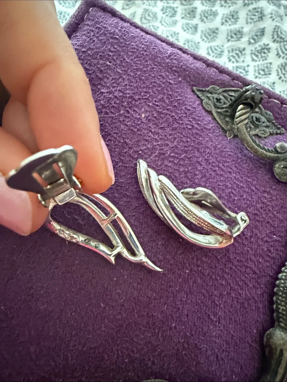 Sarah Coventry Silver-Tone Clip-On Earrings - Elegant Women's Jewelry